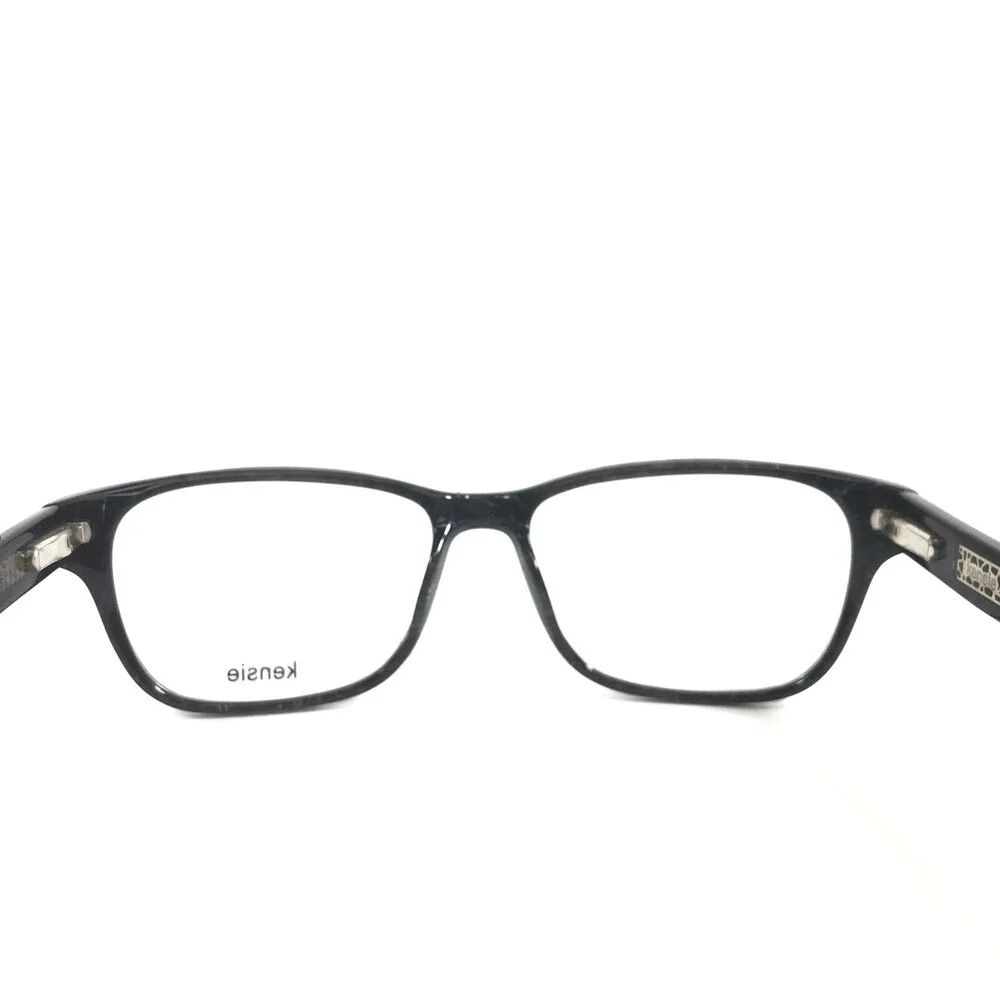 Kensie Eyeglasses Frames FEATHER BK Black Gray Square Full Rim 52-16-135